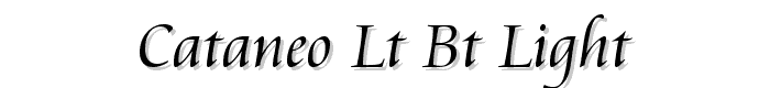 Cataneo Lt BT Light font